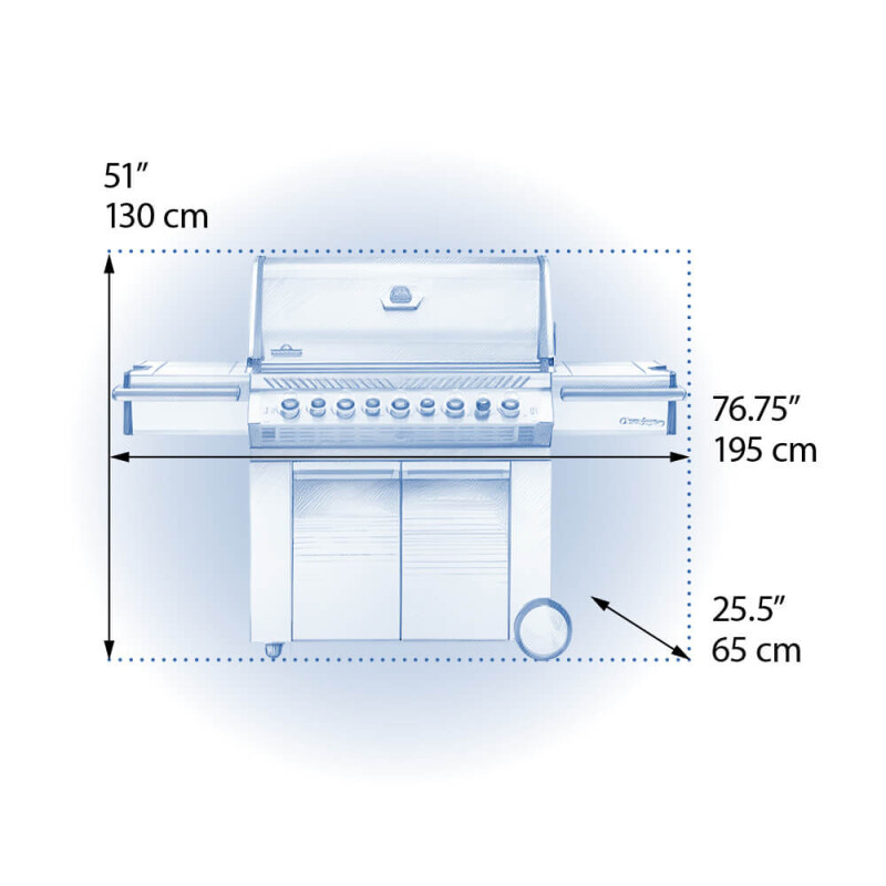 Legacy Prestige® PRO 665 RSIB with Infrared Side and Rear Burners PRO665RSIBNSS3