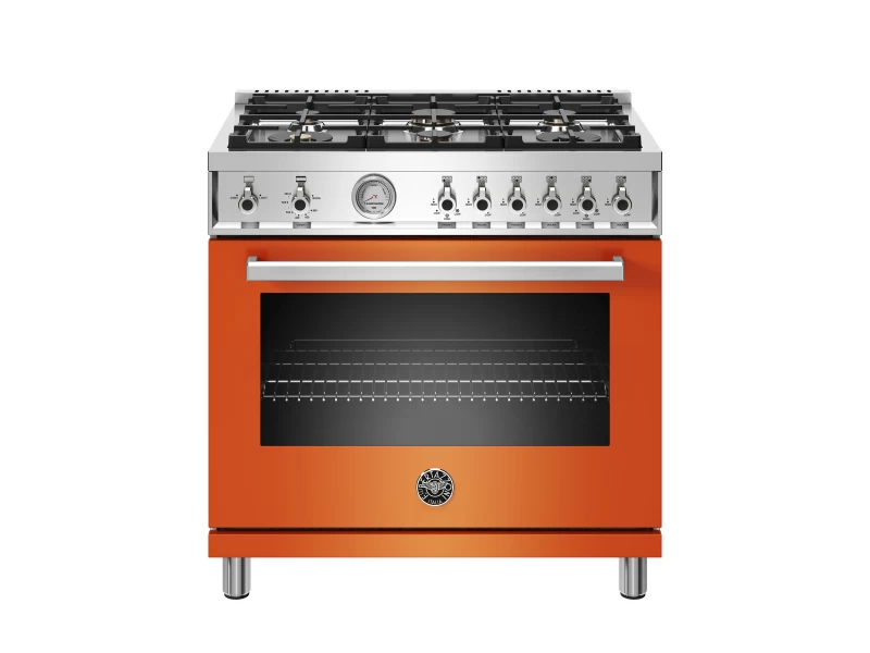 36 inch All Gas Range, 6 Brass Burners PROF366GASART