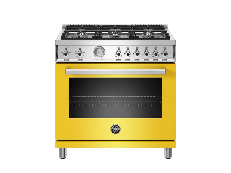 36 inch All Gas Range, 6 Brass Burners PROF366GASGIT