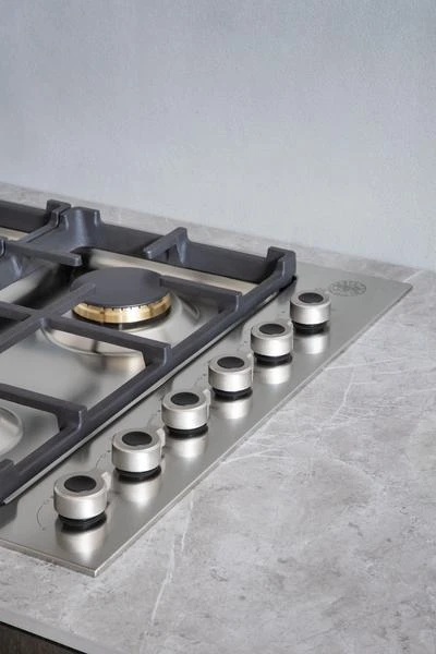 36 Drop-in Gas Cooktop 6 brass burners PROF366QBXT