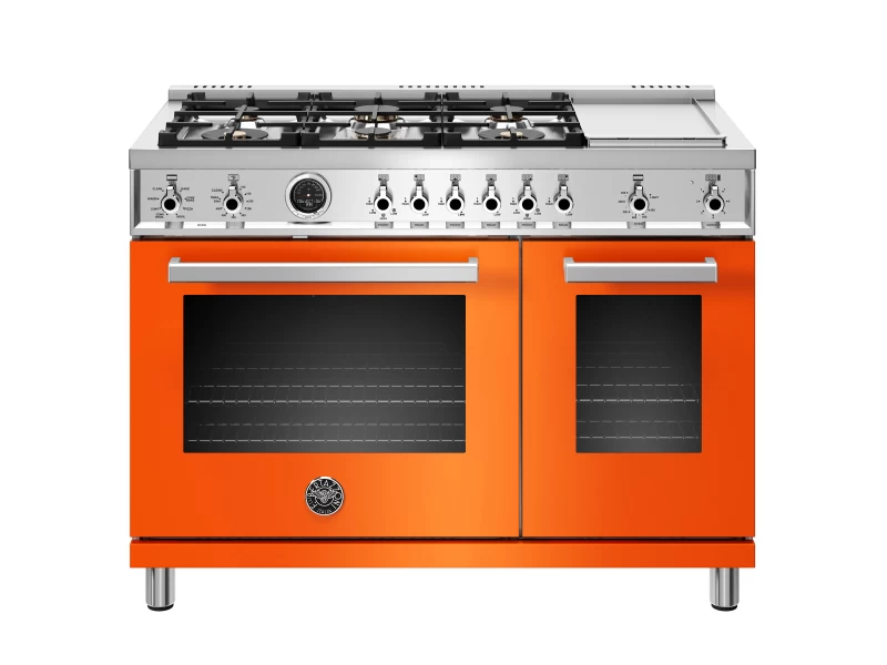 48 inch  Dual Fuel Range, 6 Brass Burners and Griddle ,  Electric Self Clean Oven PROF486GDFSART