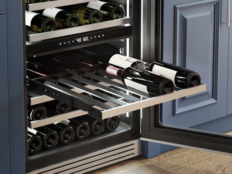 Presrv Pro Wine cooler, 24in, UC, SS+G, 2Z view 7
