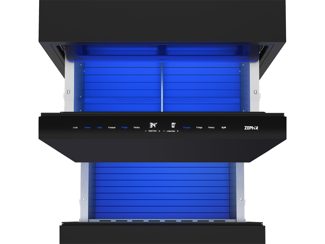 Presrv Refrigerator & Freezer Drawers Panel-Ready 2 Zones view 4