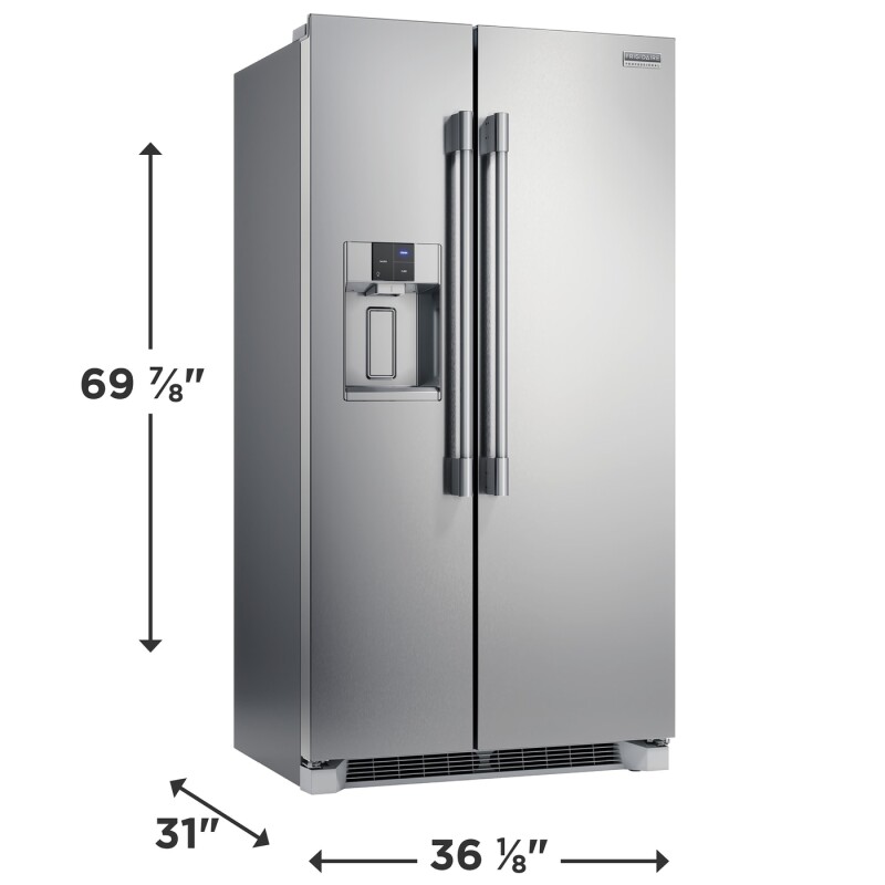 22.3 Cu. Ft. 36" Counter Depth Side by Side Refrigerator view 3