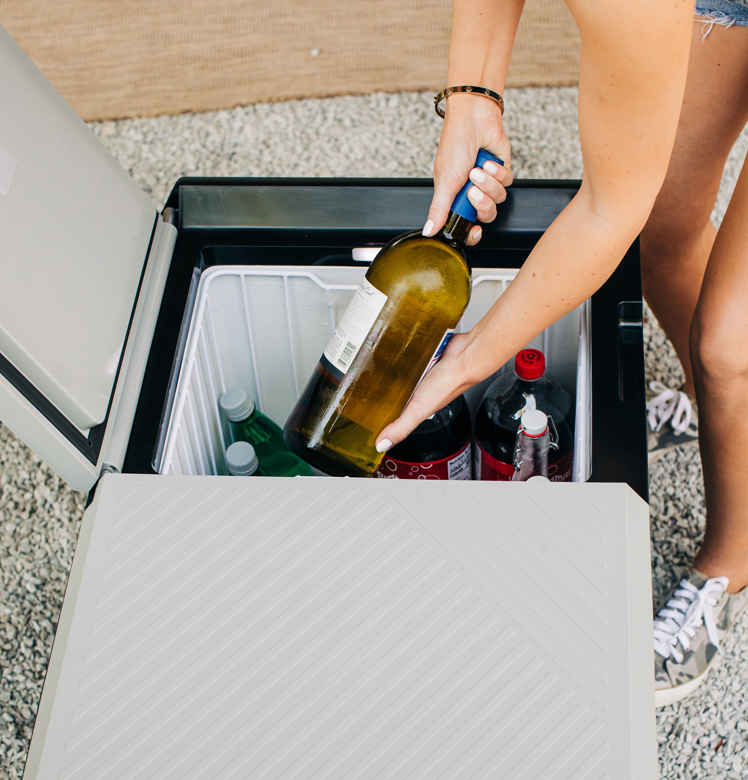 Dual Zone 75 Liter Electric Cooler PRV03ATTBB