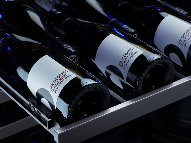 24" Black Stainless Dual Zone Wine Cooler PRW24C02BBSG