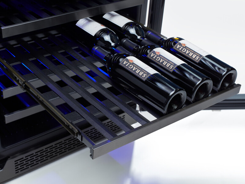 24" Black Stainless Dual Zone Wine Cooler PRW24C02BBSG, product image 3 of 7
