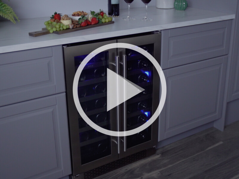 French Door Dual Zone Wine Cooler PRW24C32BG, product image 8 of 8