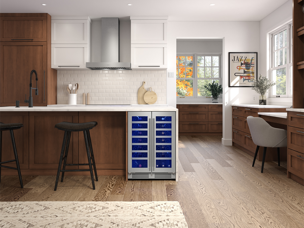 24" French Door Dual Zone Wine Cooler view 8