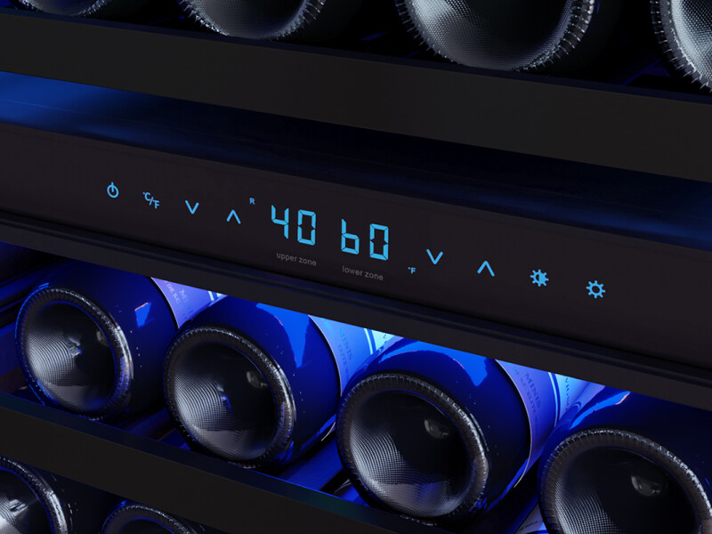 24" Full Size Panel Ready Dual Zone Wine Cooler view 7