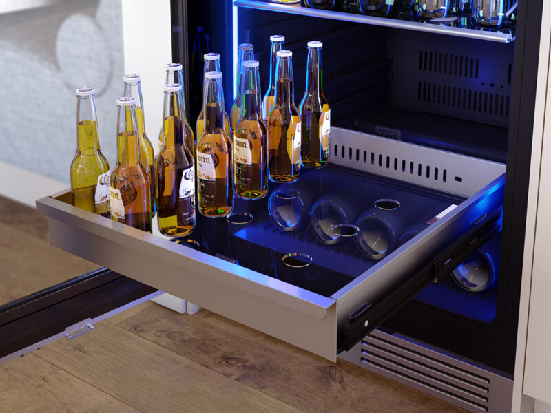 ブランデー pgf Presrv™ Black Stainless Dual Zone Wine Cooler | Zephyr