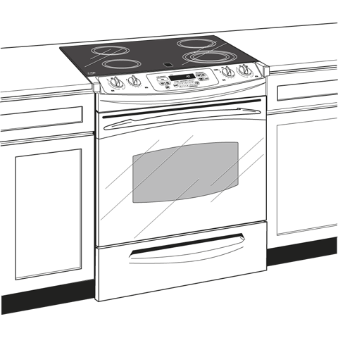30" Slide-In Electric Range PS900DPBB, product image 2 of 3