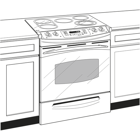 30" Slide-In Electric Range PS905TPWW, product image 2 of 3