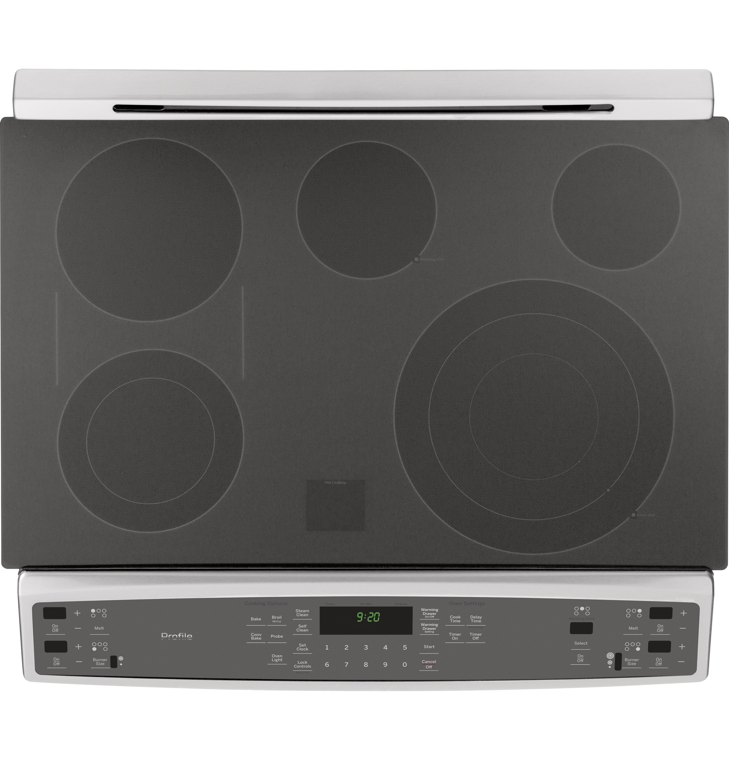 Series 30" Slide-In Front Control Electric Convection Range with Warming Drawer PS920SFSS, product image 10 of 13