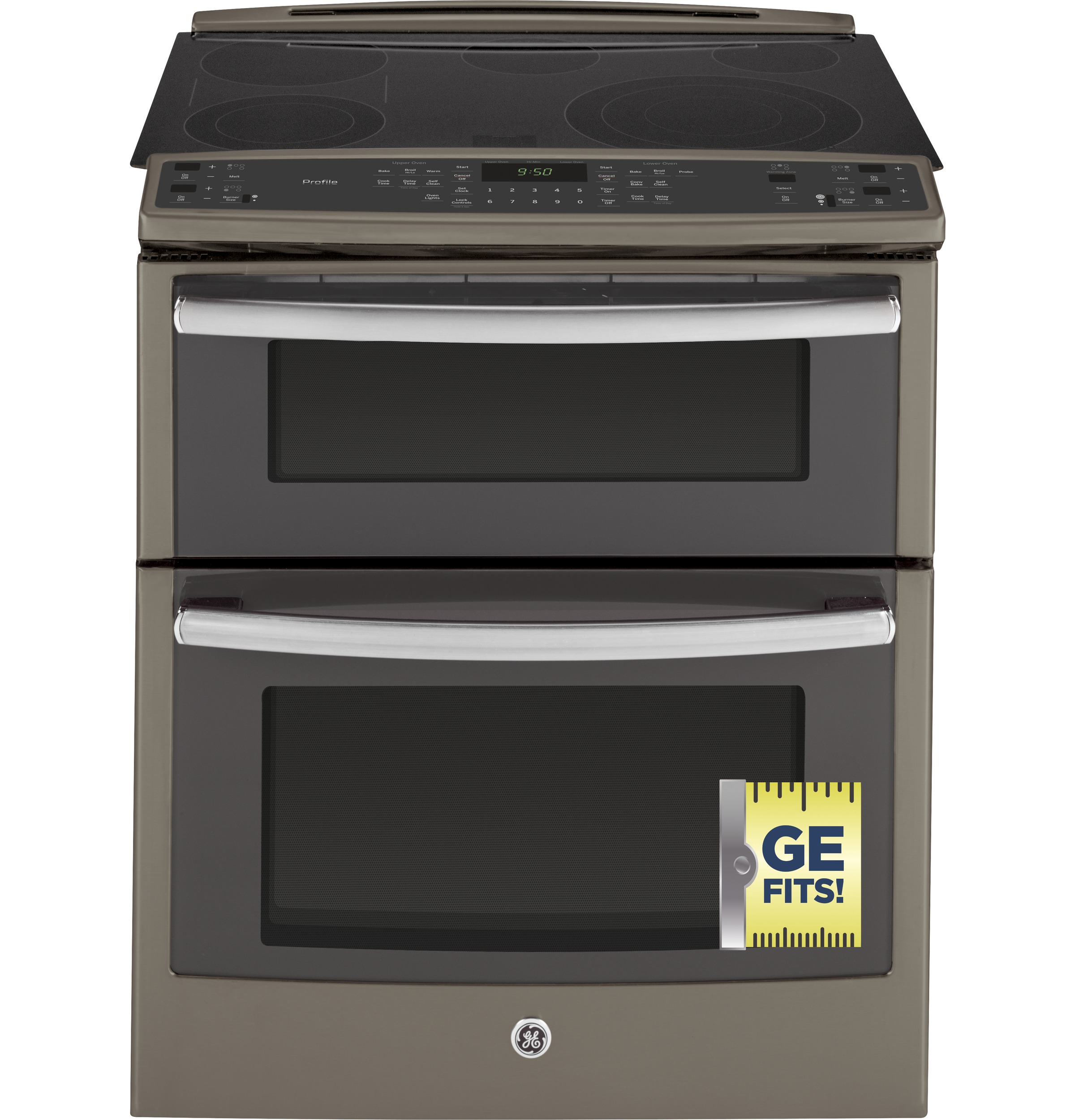 Series 30" Slide-In Front Control Double Oven Electric Convection Range PS950EFES