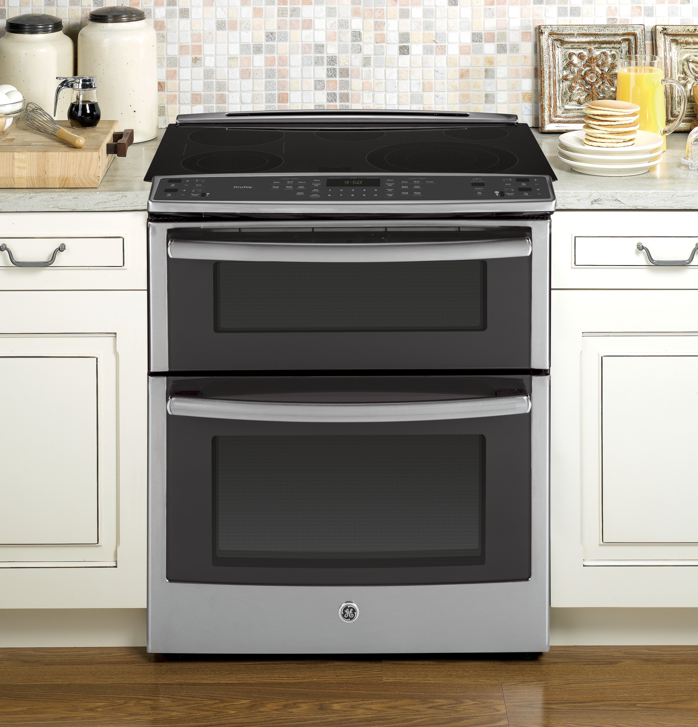 Series 30" Slide-In Front Control Double Oven Electric Convection Range PS950SFSS