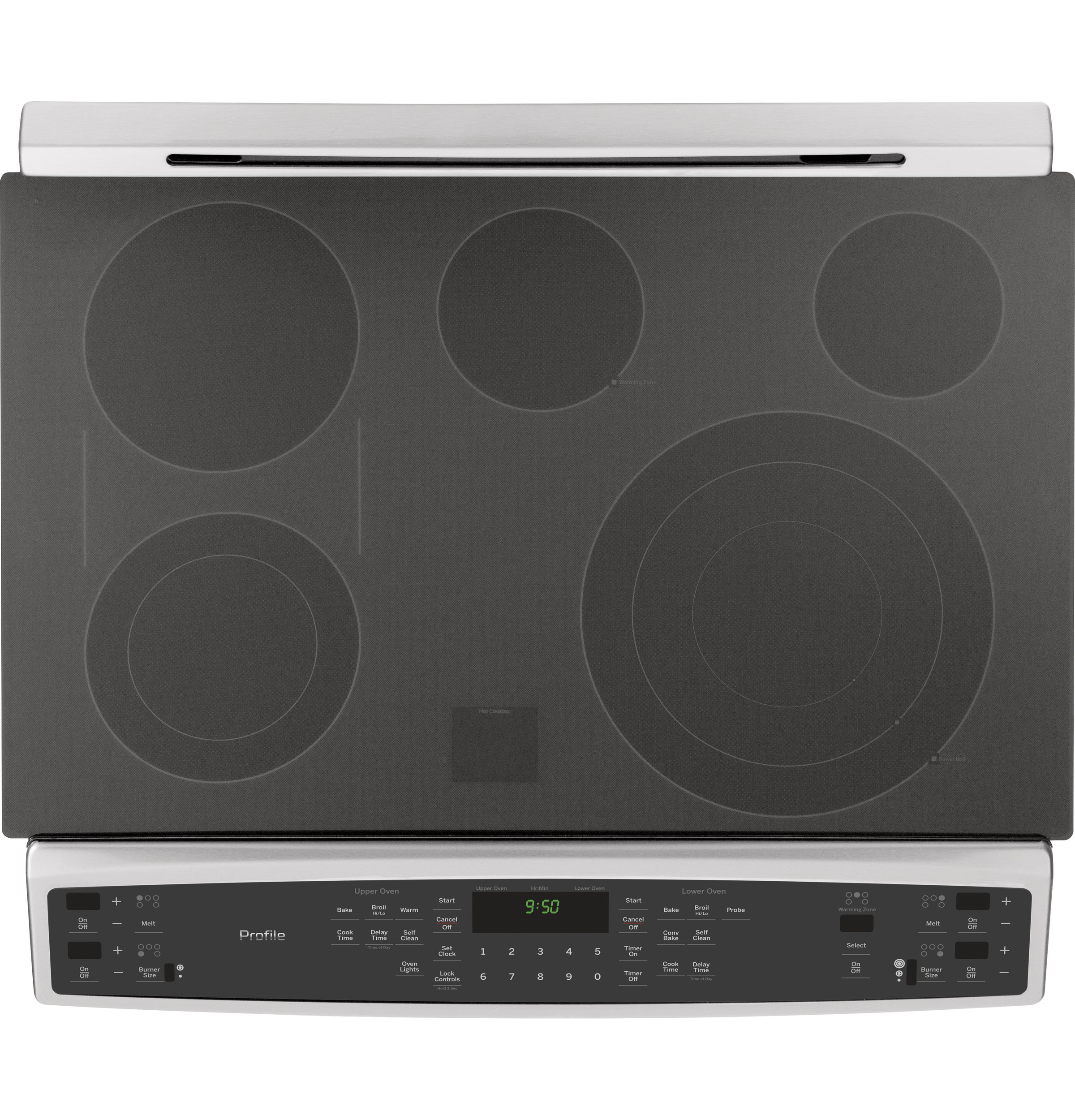 Series 30" Slide-In Front Control Double Oven Electric Convection Range PS950SFSS