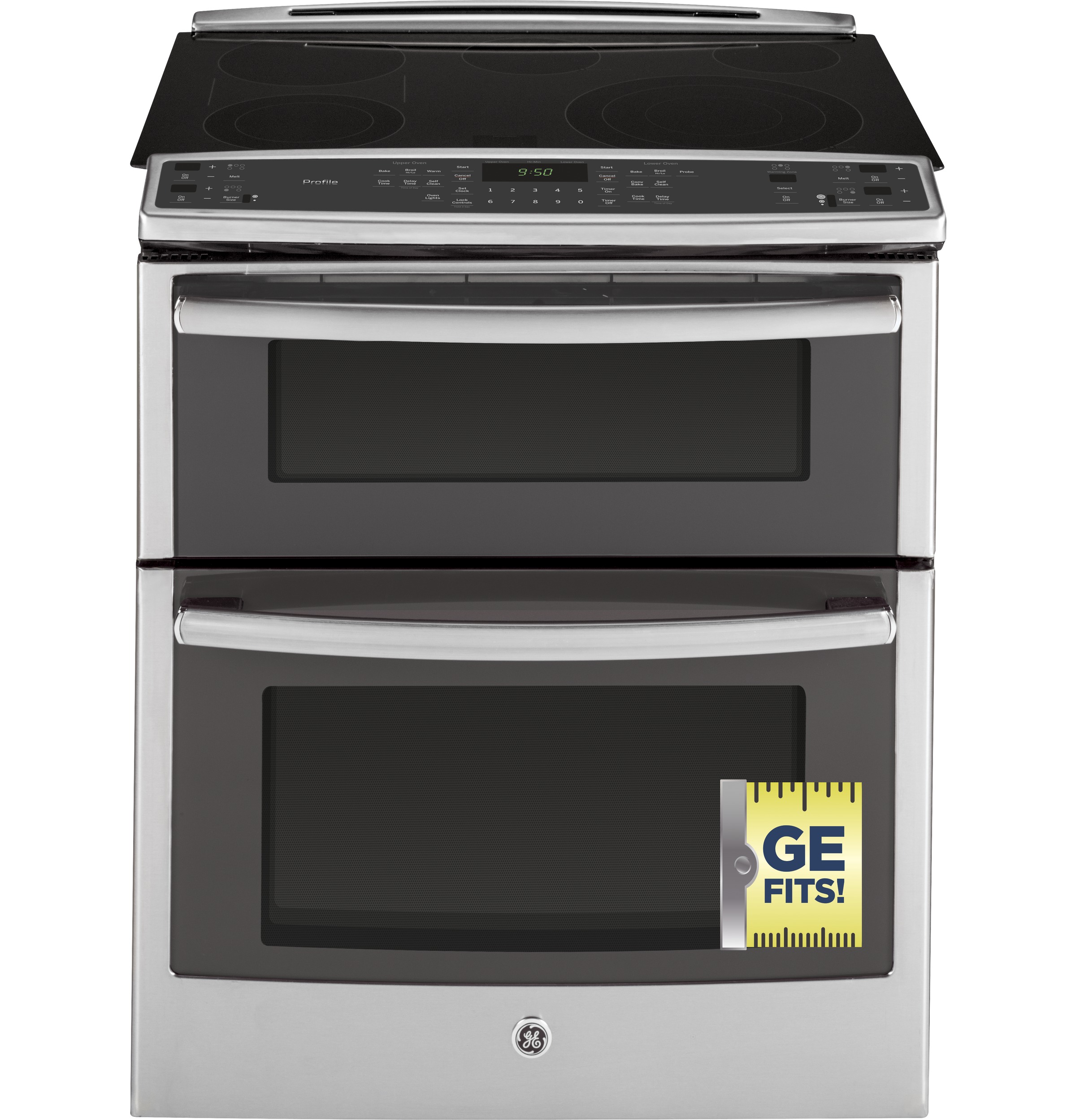 Series 30" Slide-In Front Control Double Oven Electric Convection Range PS950SFSS