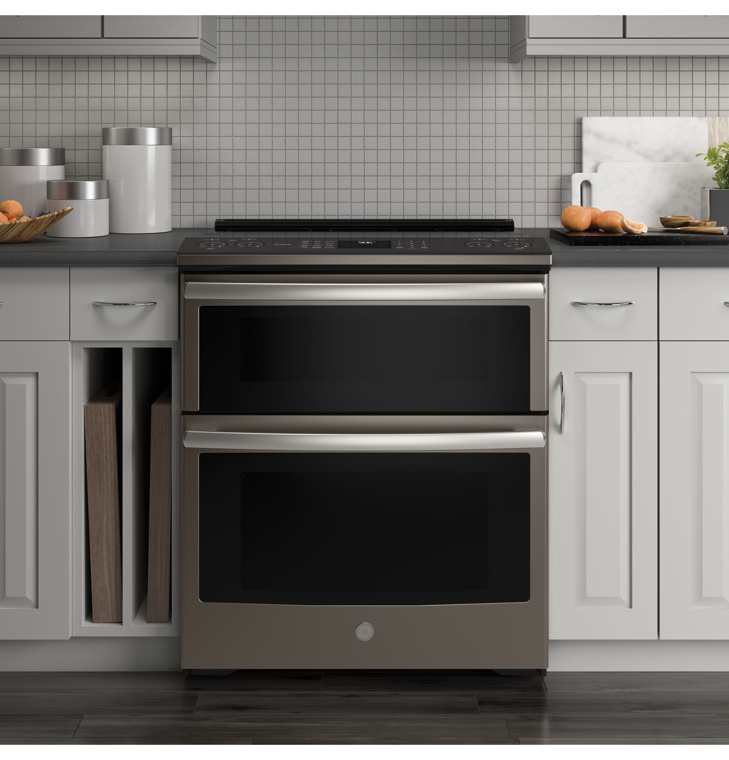 30" Smart Slide-In Electric Double Oven Convection Range PS960ELES, product image 6 of 14