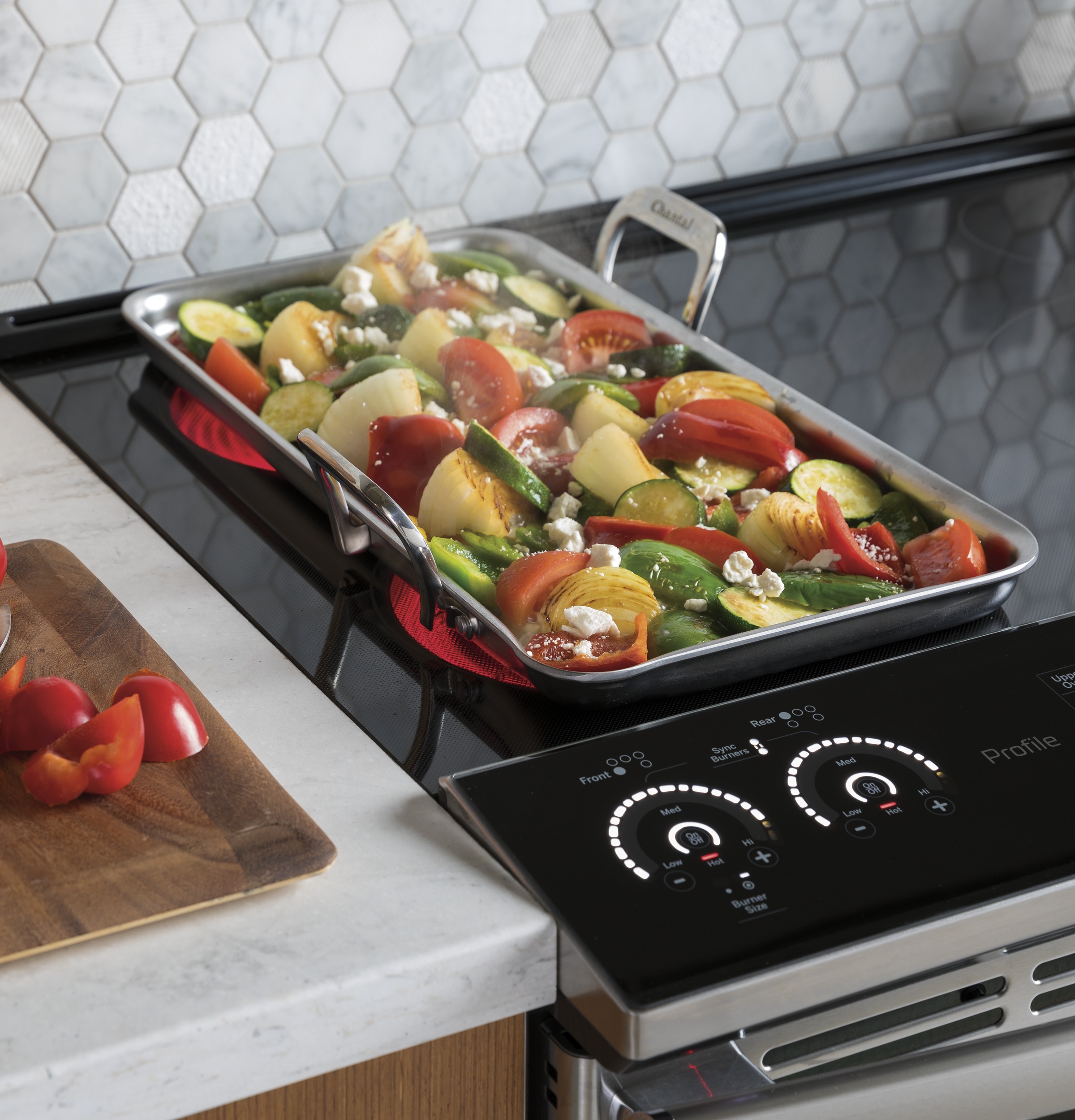 30" Smart Slide-In Electric Double Oven Convection Range PS960ELES, product image 11 of 14