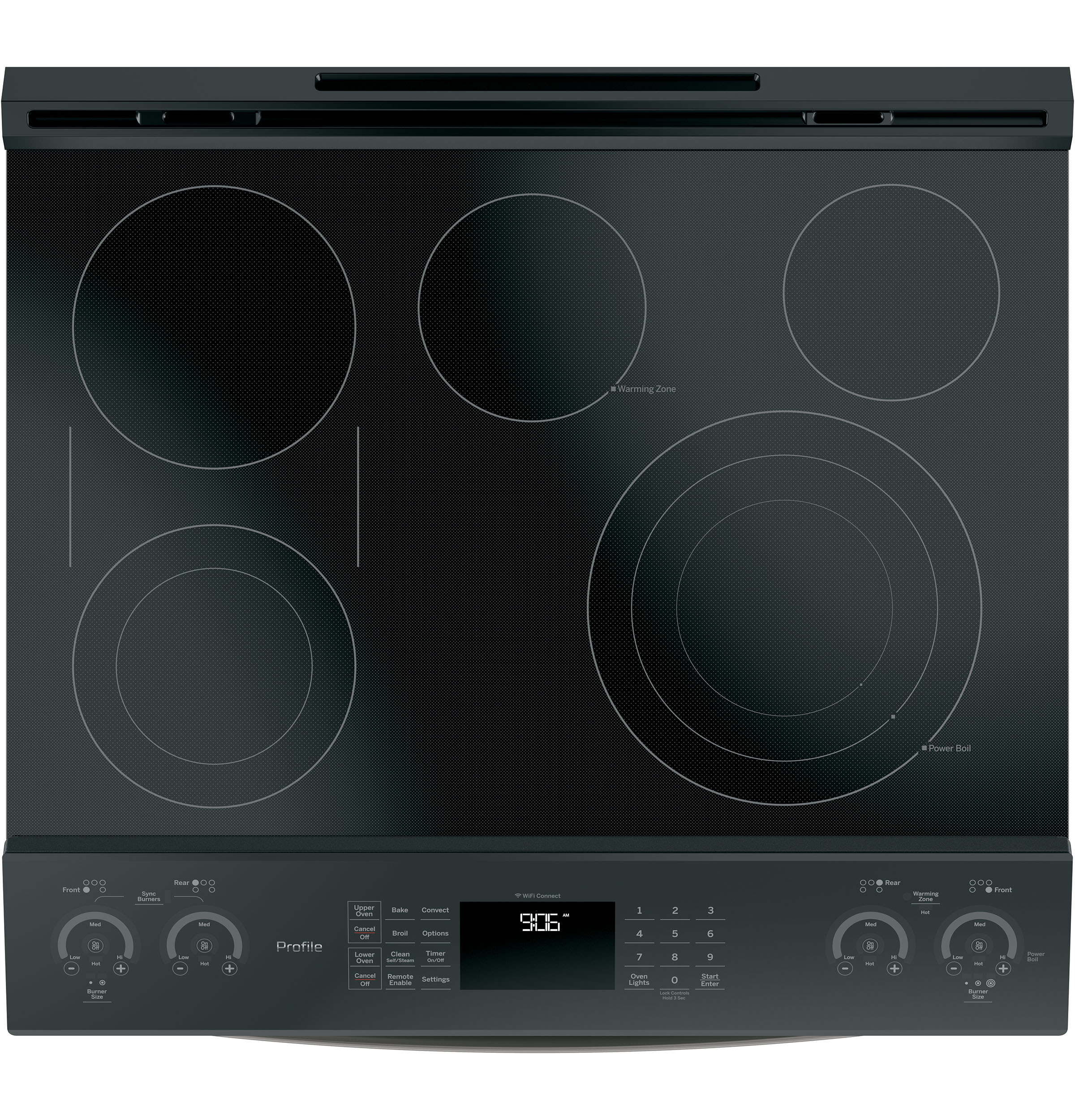 30" Smart Slide-In Electric Double Oven Convection Range PS960FLDS, product image 5 of 8