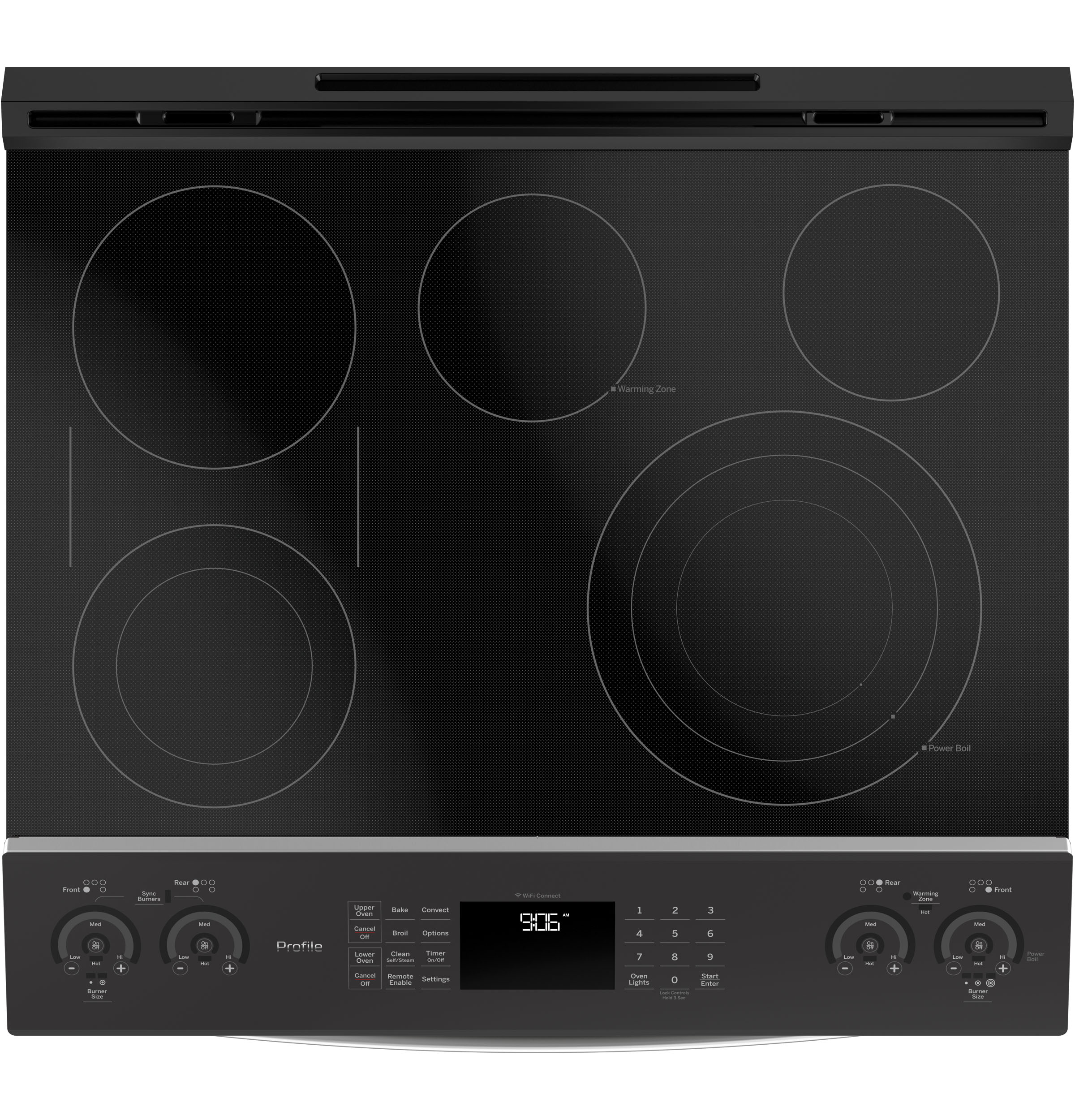 30" Smart Slide-In Electric Double Oven Convection Range PS960SLSS, product image 9 of 18