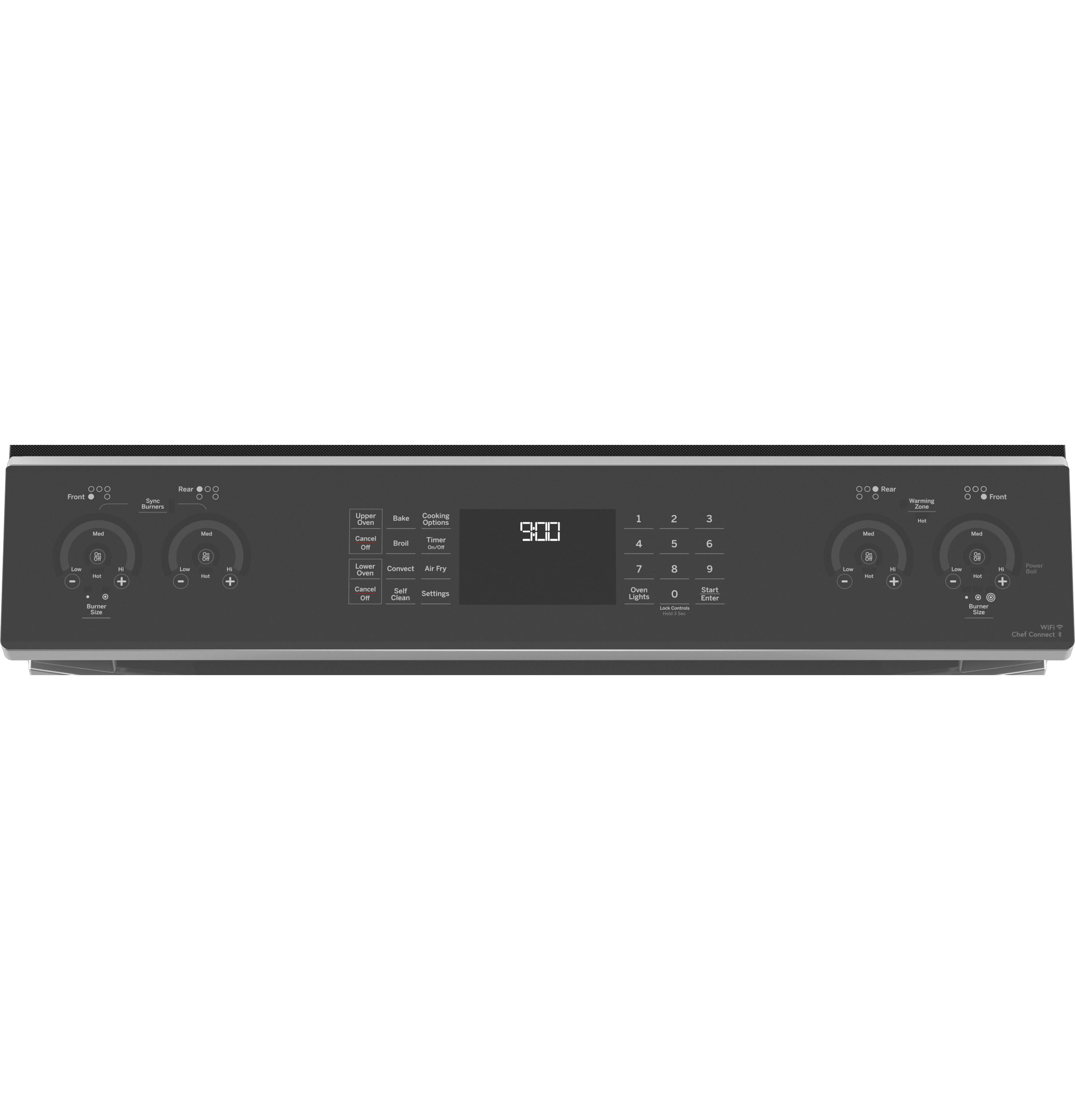 30" Smart Slide-In Electric Double Oven Convection Fingerprint Resistant Range view 4
