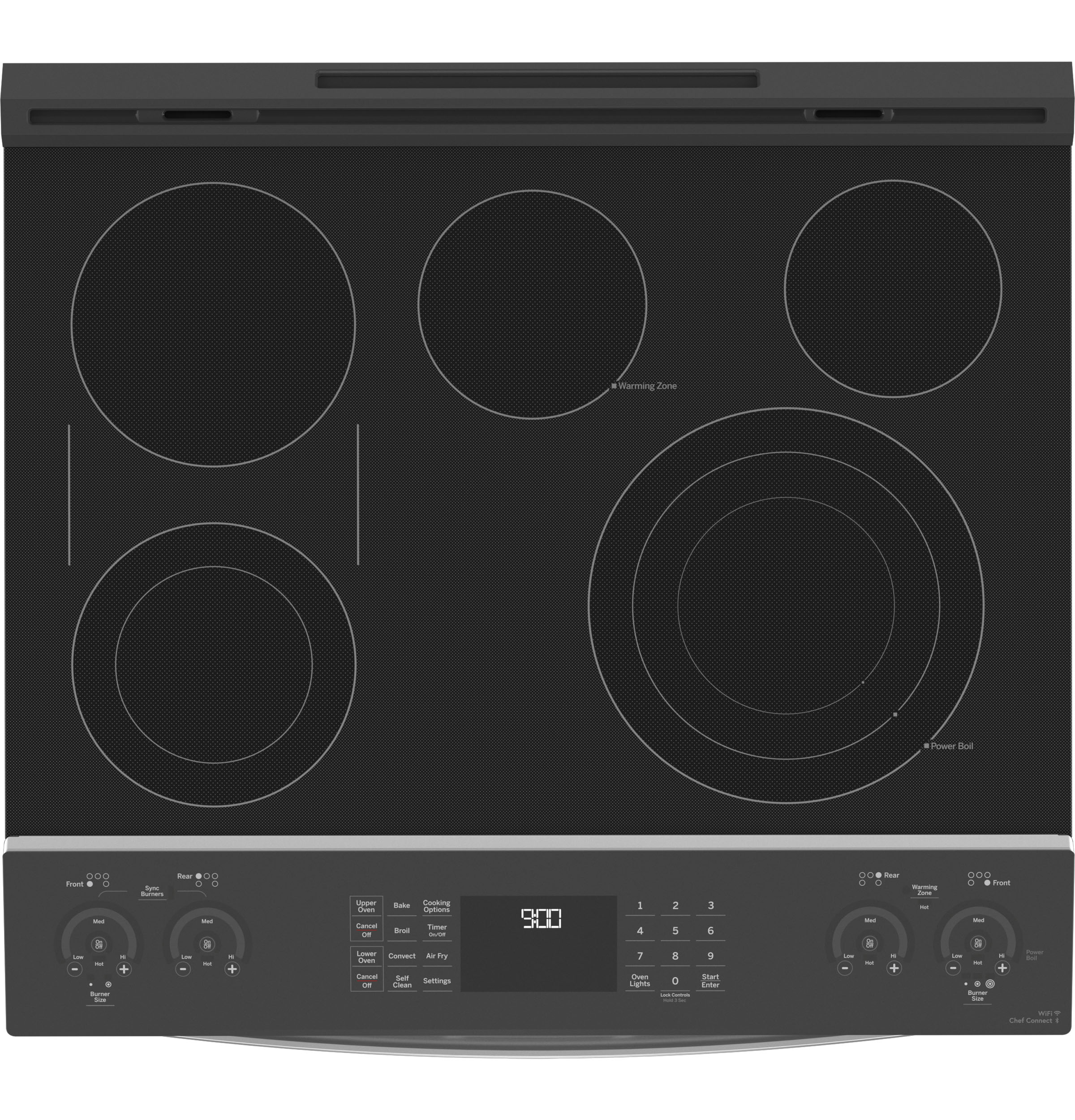 30" Smart Slide-In Electric Double Oven Convection Fingerprint Resistant Range view 5