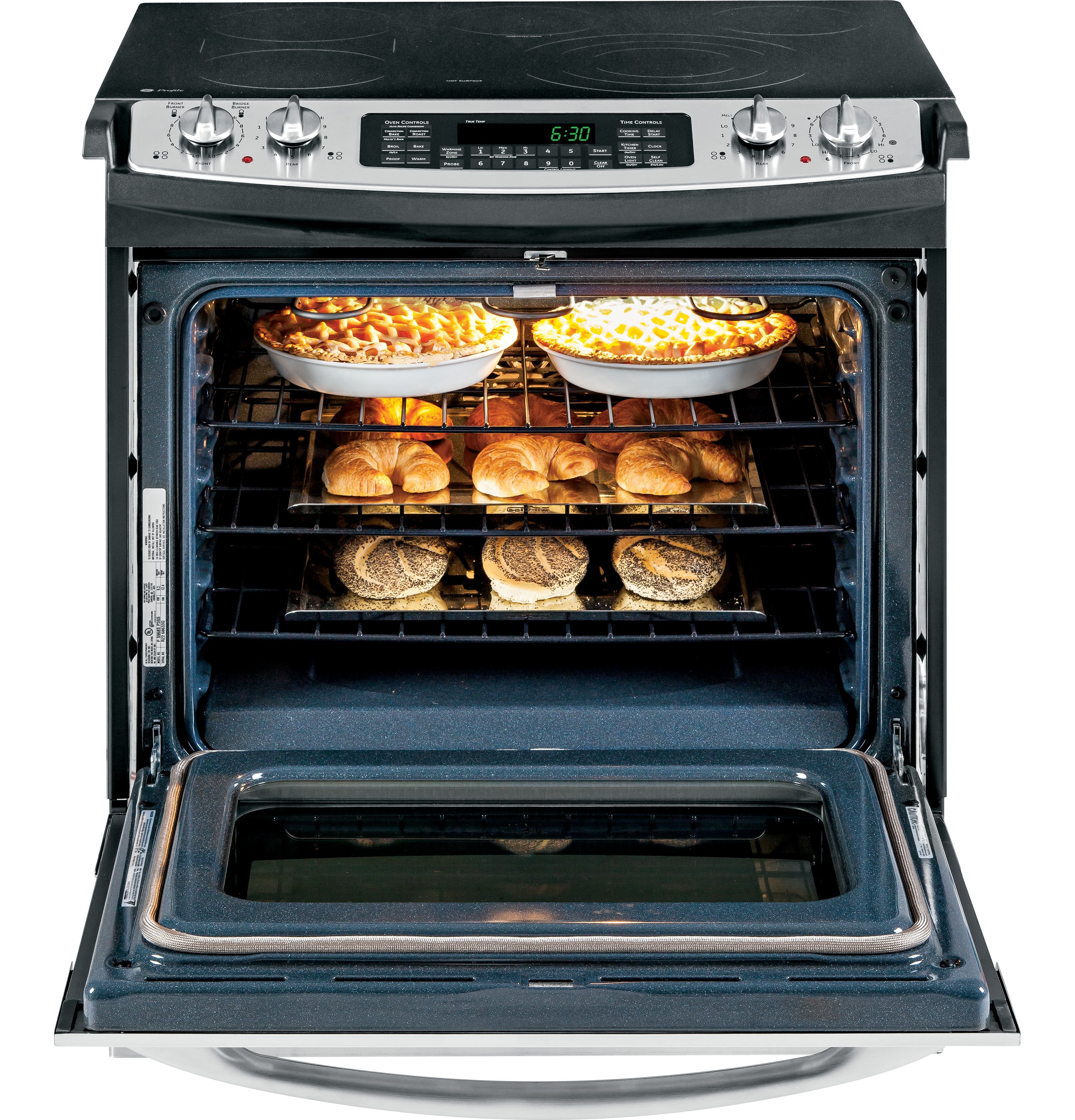 30" Slide-In Electric Range PS968SPSS, product image 3 of 7