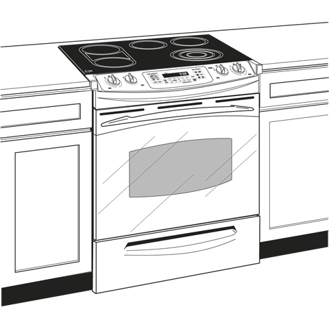 30" Slide-In Electric Range PS968TPCC, product image 2 of 3
