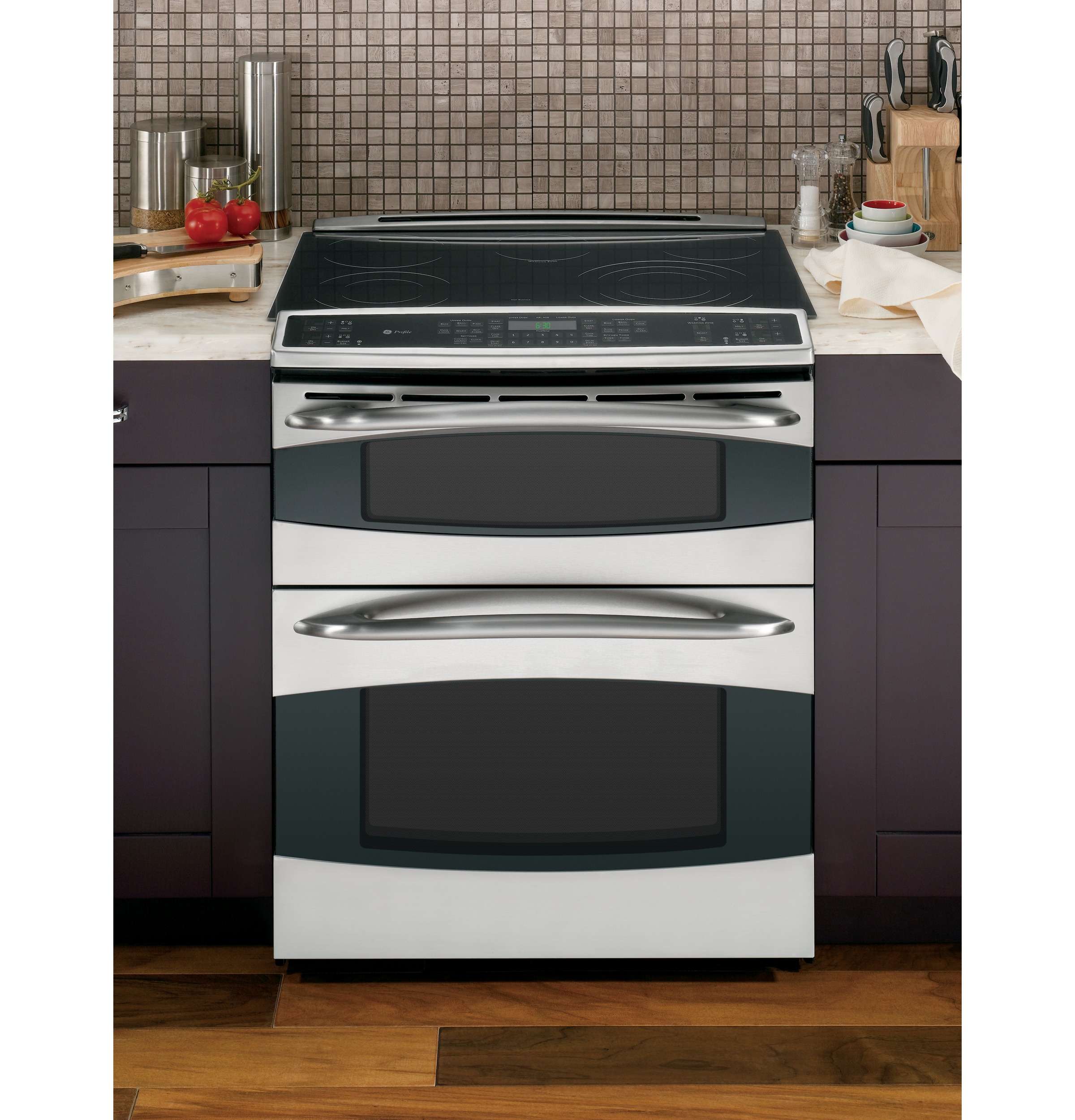 Slide-In Double Oven Electric Range PS978STSS, product image 2 of 11