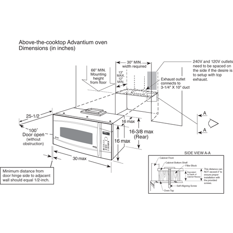 Advantium 240 Above the Cooktop Oven PSA2200RBB