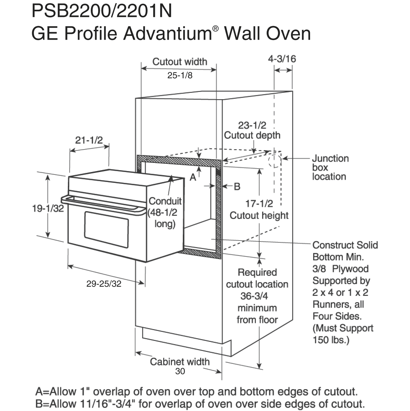 Advantium Wall Oven PSB2200NBB