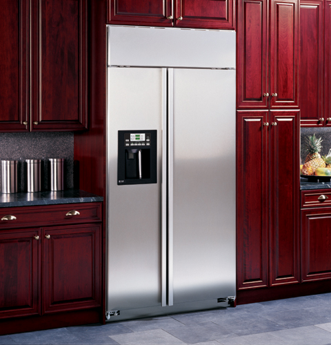 42" Built-In Stainless Side-by-Side Refrigerator with Electronic Dispenser PSB42LSRBV