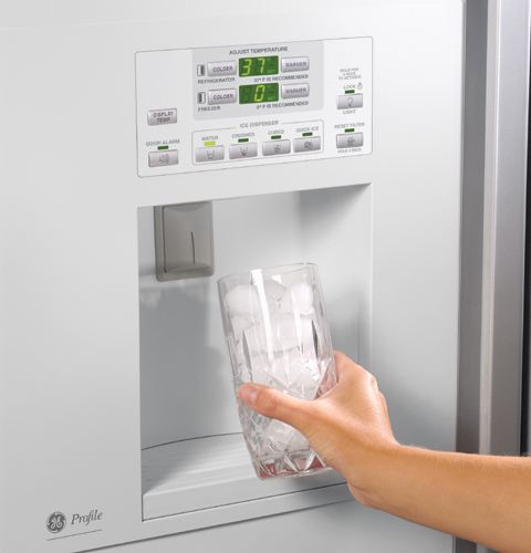 42" Built-In Stainless Side-by-Side Refrigerator with Electronic Dispenser PSB42LSRBV