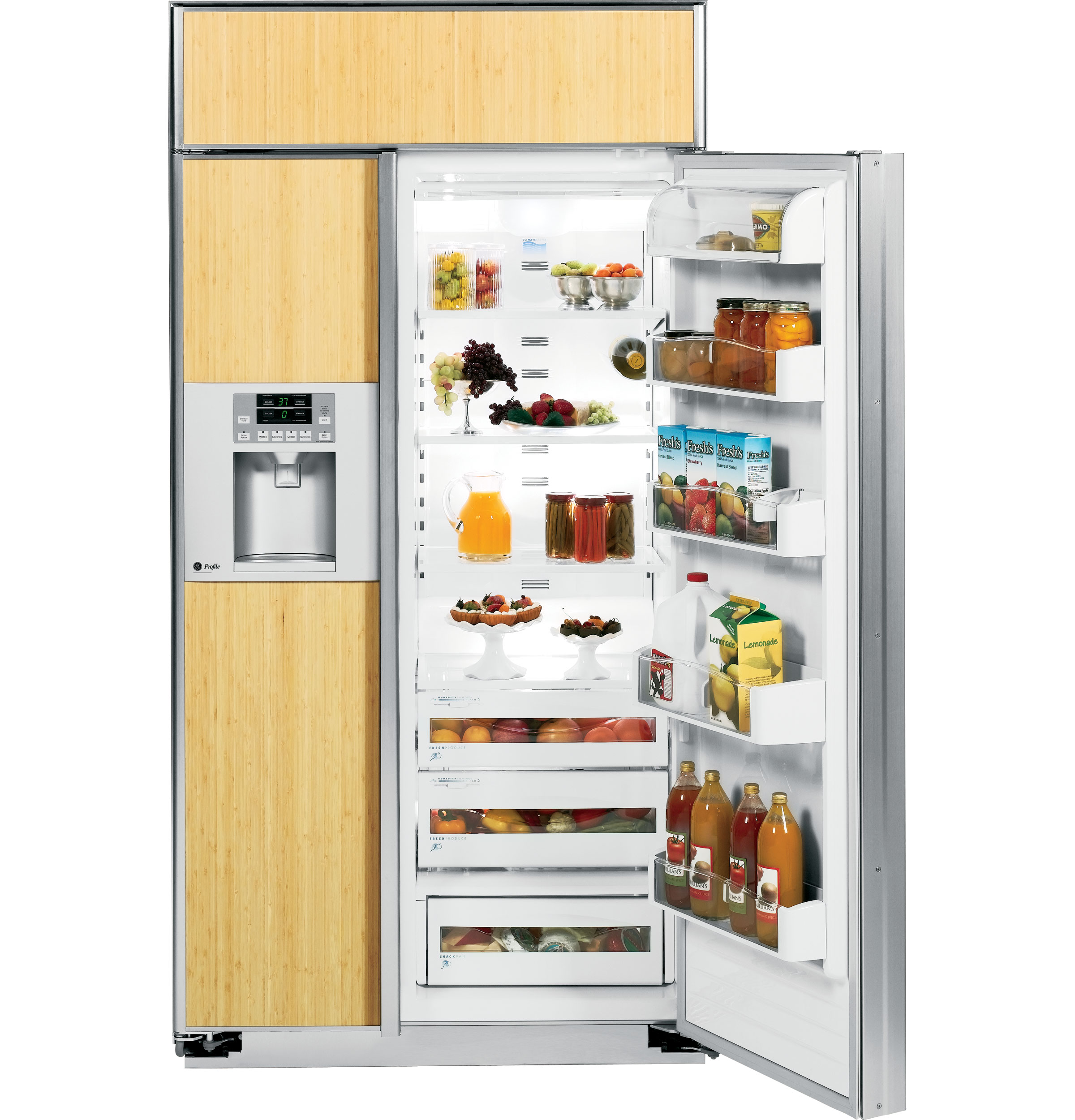 Series 42" Built-In Side-by-Side Refrigerator PSB42YGXSV, product image 4 of 21