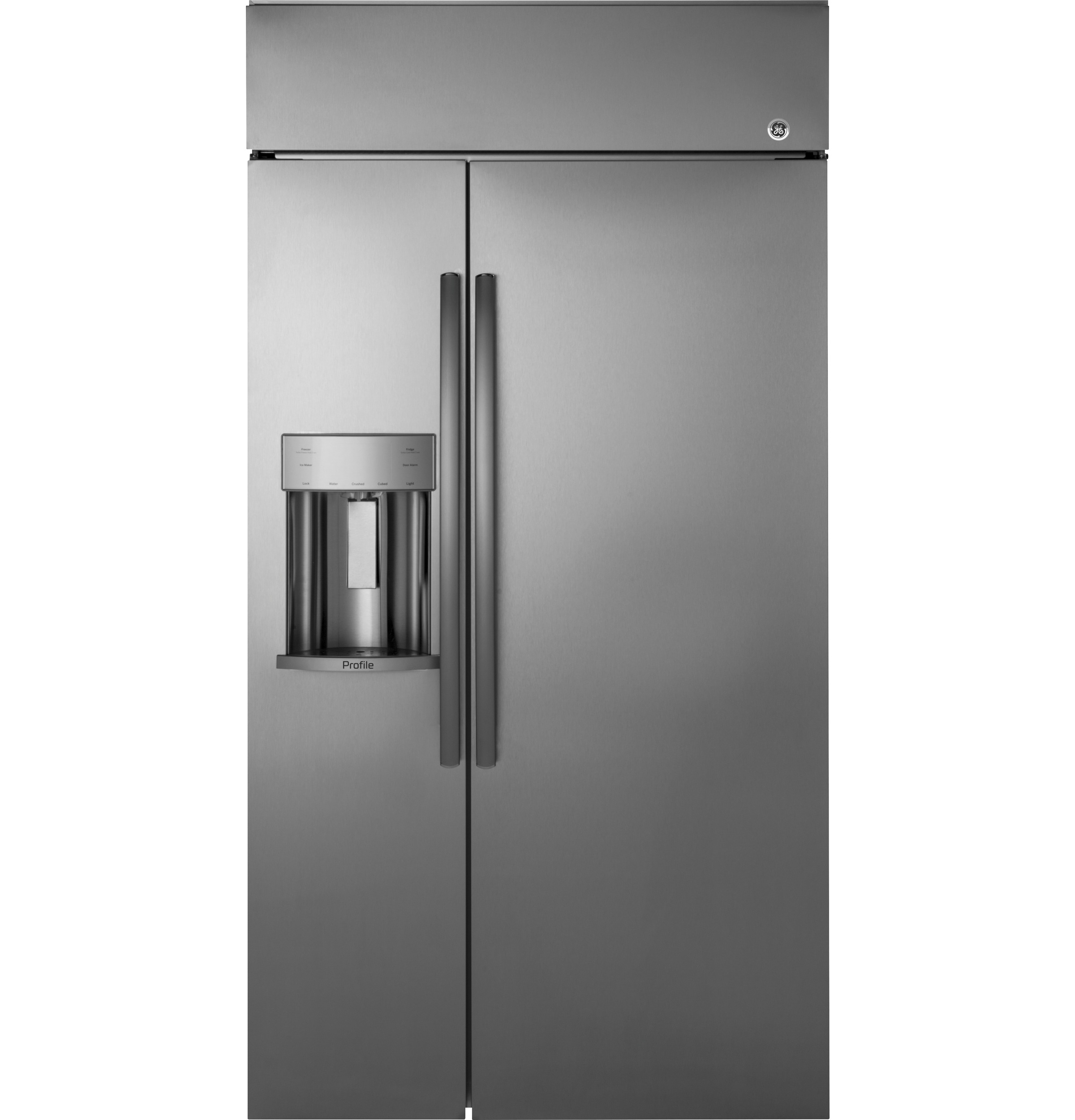 Series 42" Built-In Side-by-Side Refrigerator with Dispenser PSB42YSKSS, product image 2 of 9