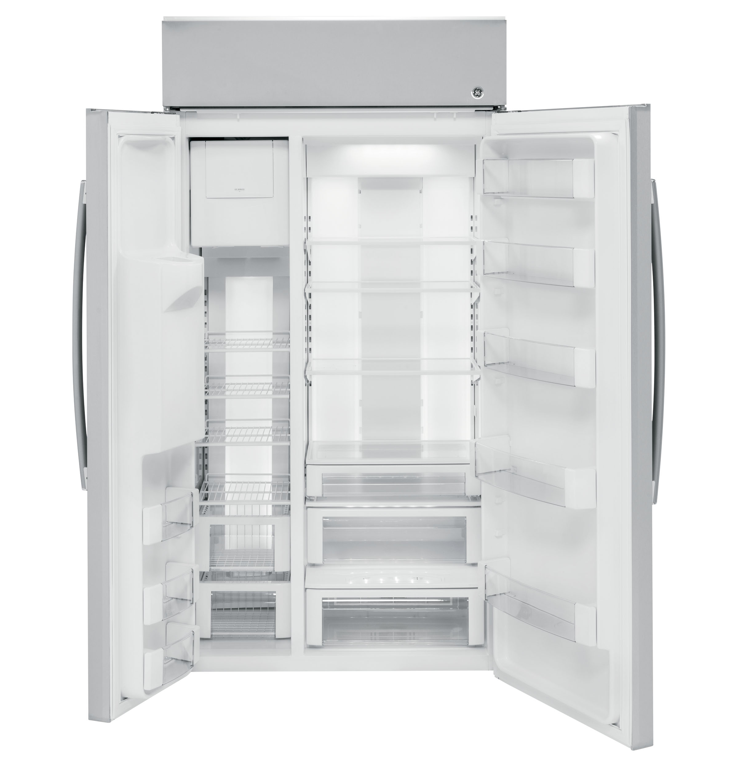 Series 42" Built-In Side-by-Side Refrigerator with Dispenser PSB42YSKSS, product image 4 of 9