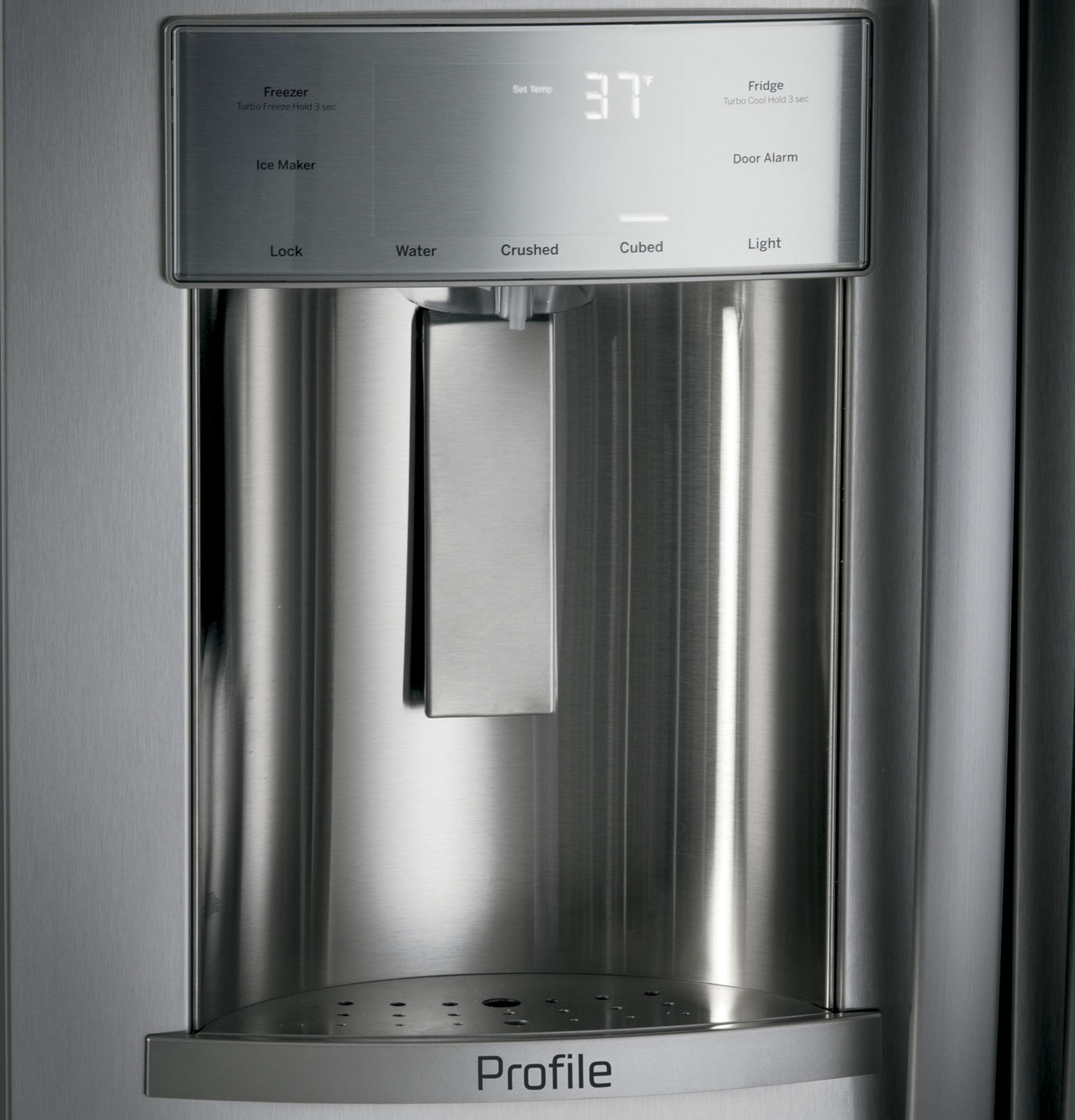 Series 42" Built-In Side-by-Side Refrigerator with Dispenser PSB42YSKSS, product image 5 of 9