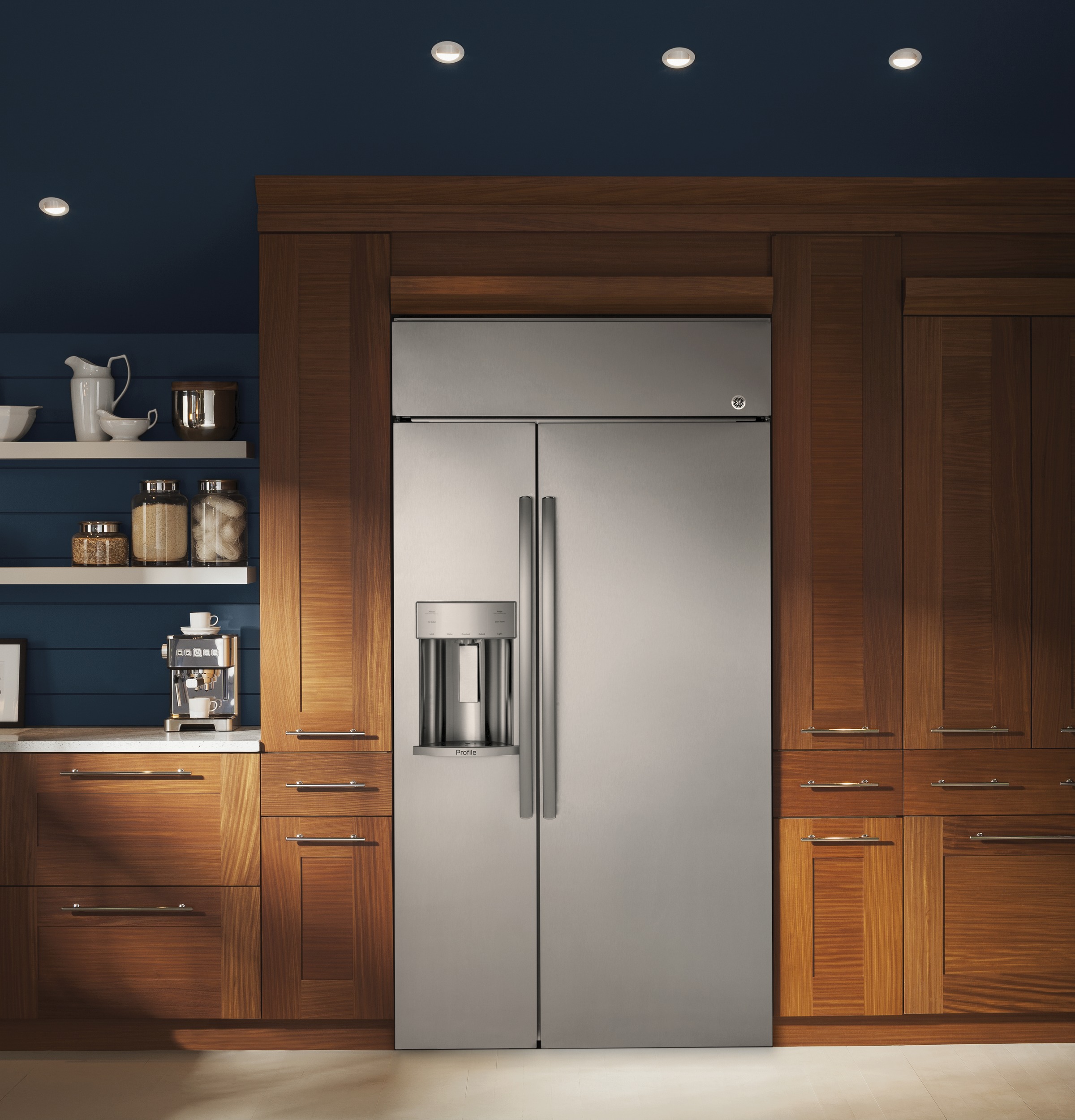 Series 42" Built-In Side-by-Side Refrigerator with Dispenser PSB42YSKSS, product image 6 of 9