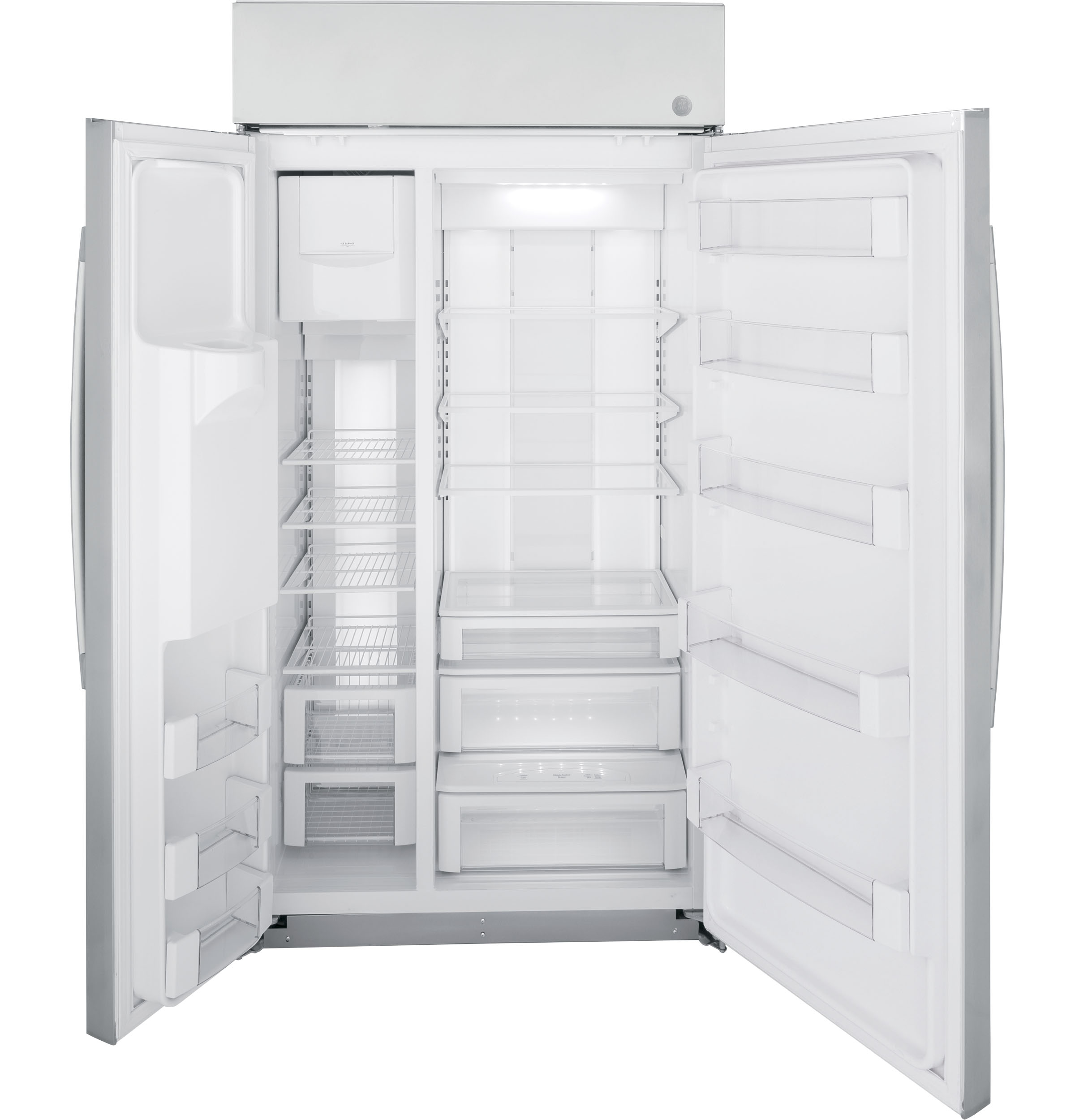 Series 42" Smart Built-In Side-by-Side Refrigerator with Dispenser PSB42YSRSS