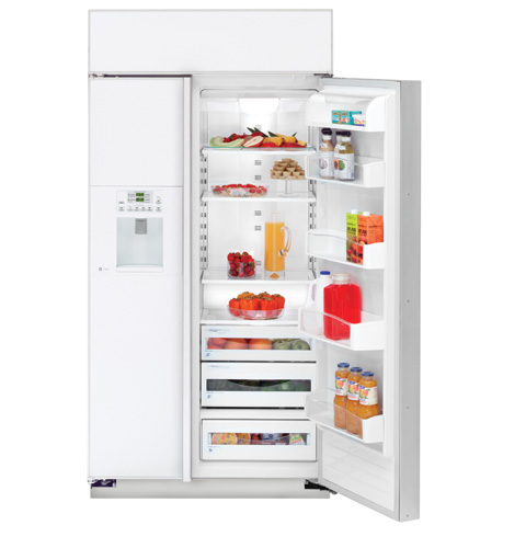 48" Built-In Side-by-Side Refrigerator with Electronic Dispenser PSB48LGRWV