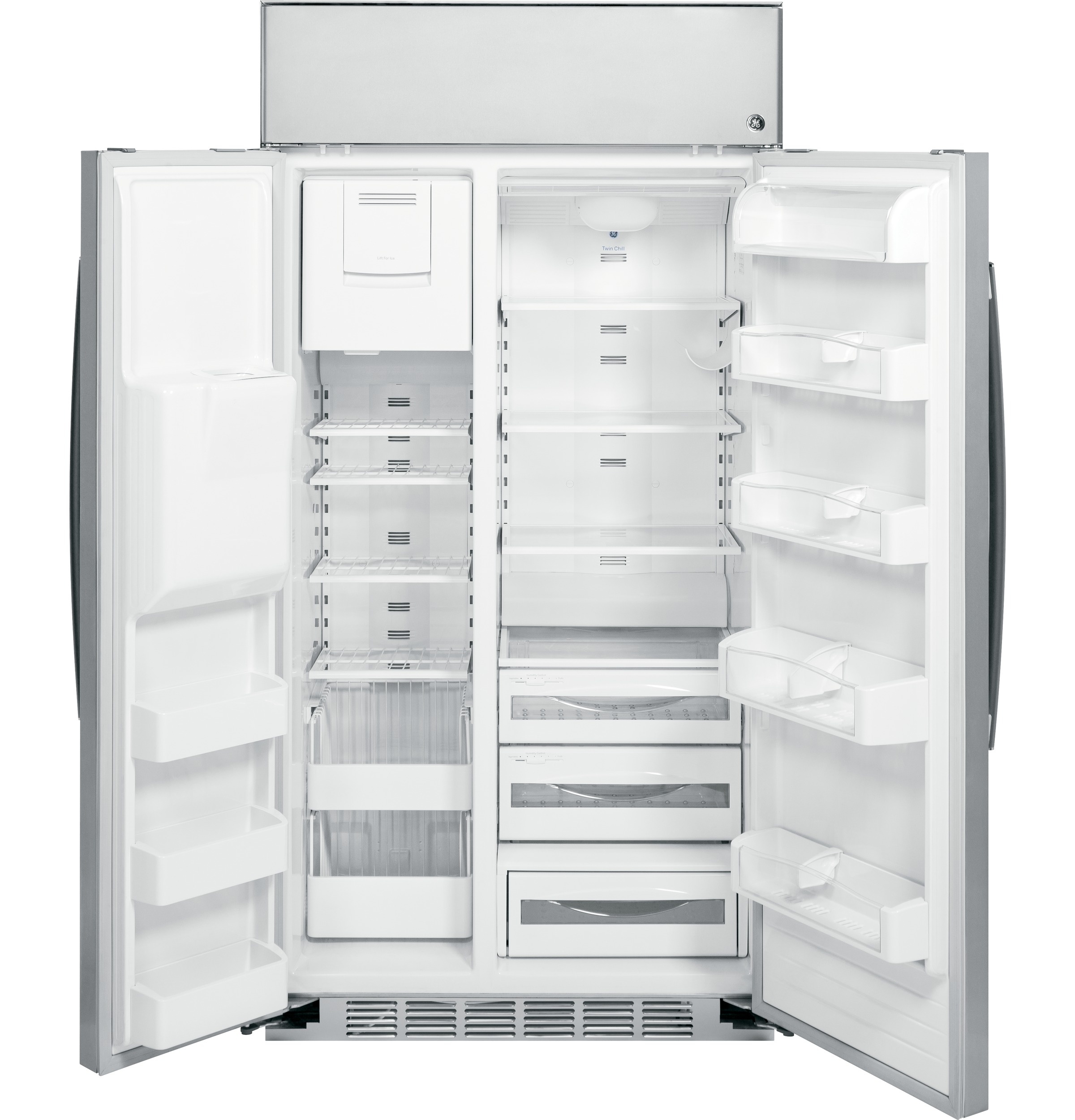 Series 48" Built-In Stainless Side-by-Side Refrigerator PSB48YSHSS