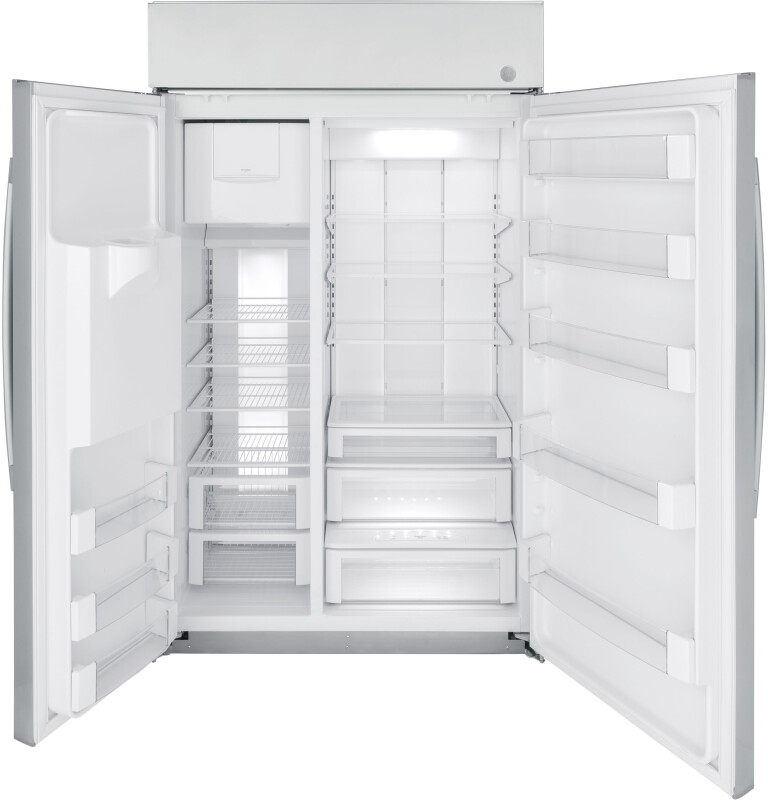 Ge Profile™ 48" Smart Built-in Side-by-side Refrigerator With Dispenser PSB48YSNSS