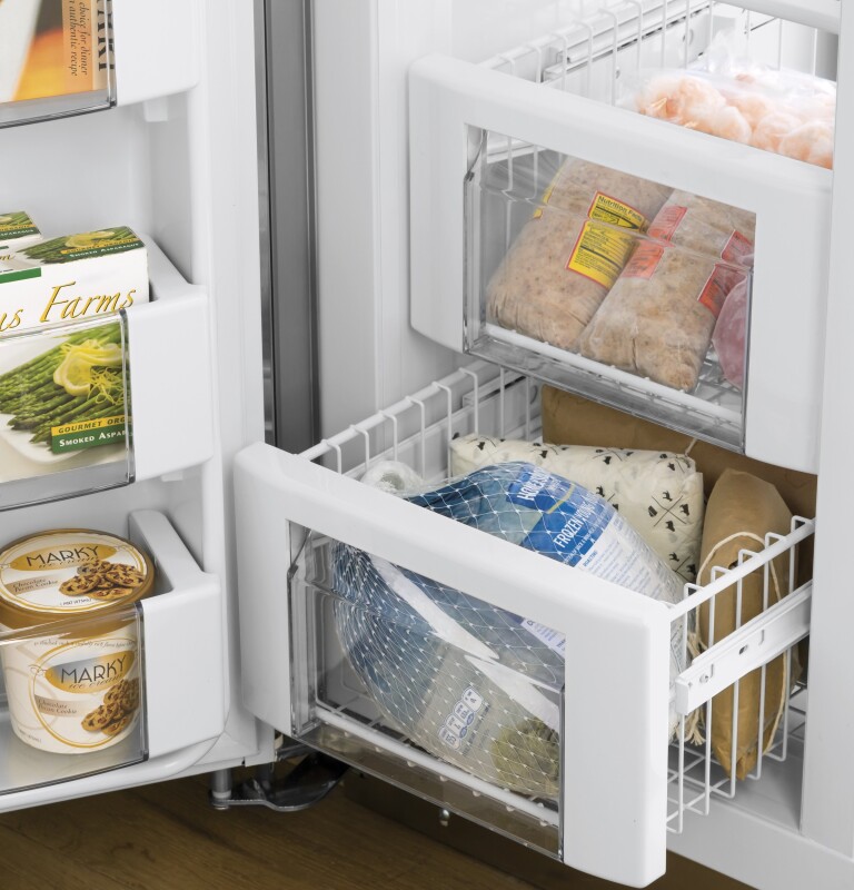 Ge Profile™ 48" Smart Built-in Side-by-side Refrigerator With Dispenser PSB48YSNSS