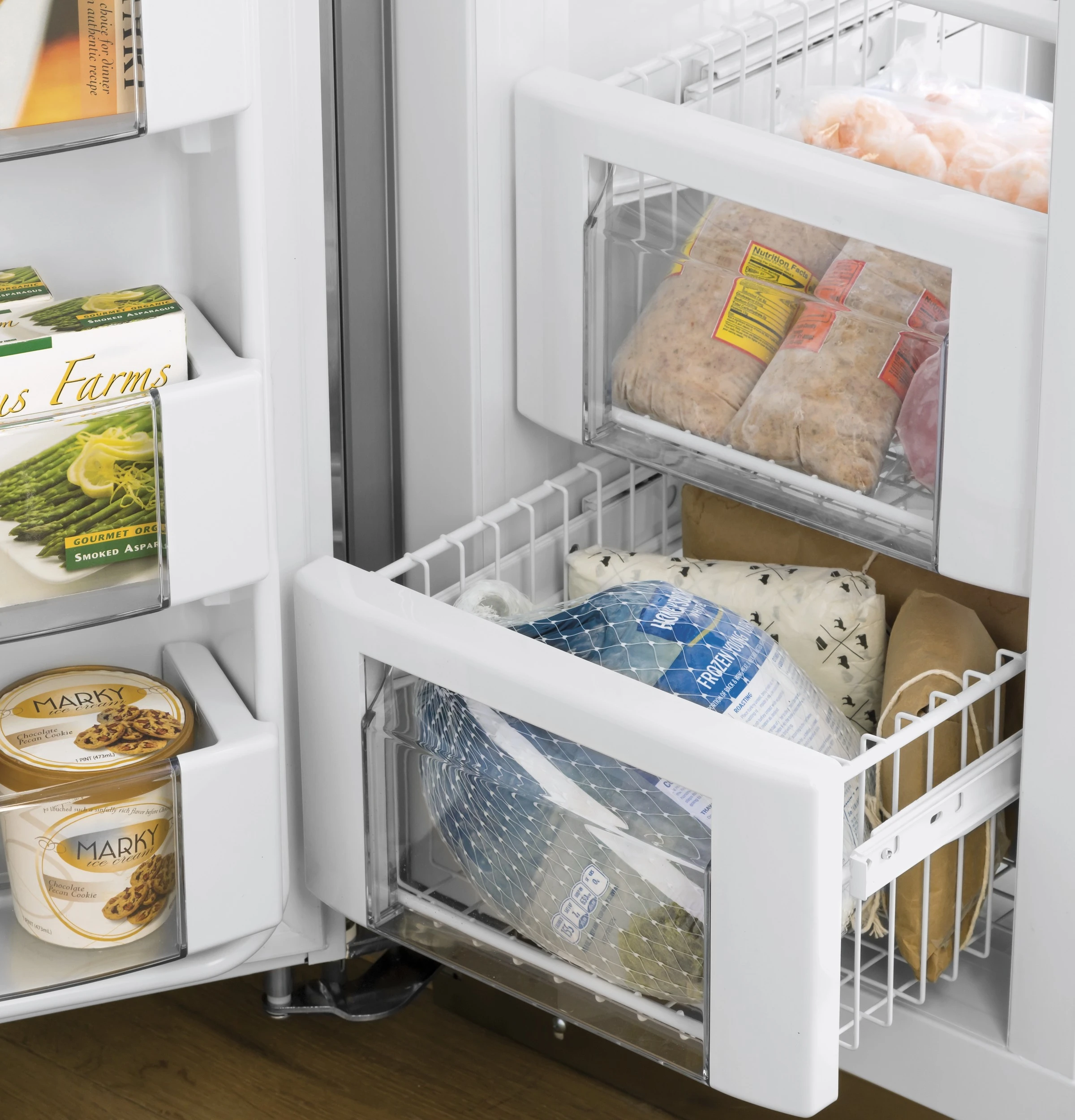 Full-Extension Freezer Baskets