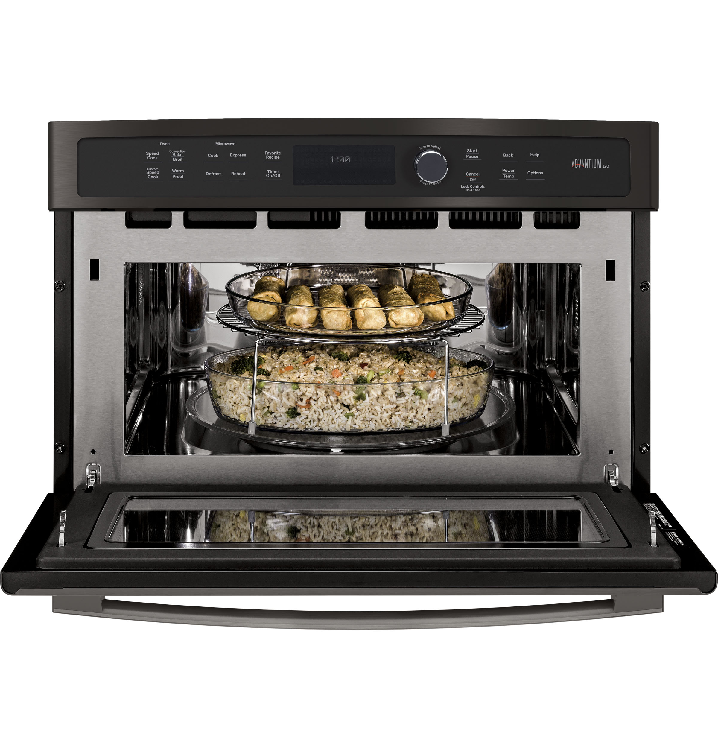 27 in. Single Wall Oven Advantium Technology PSB9100BLTS