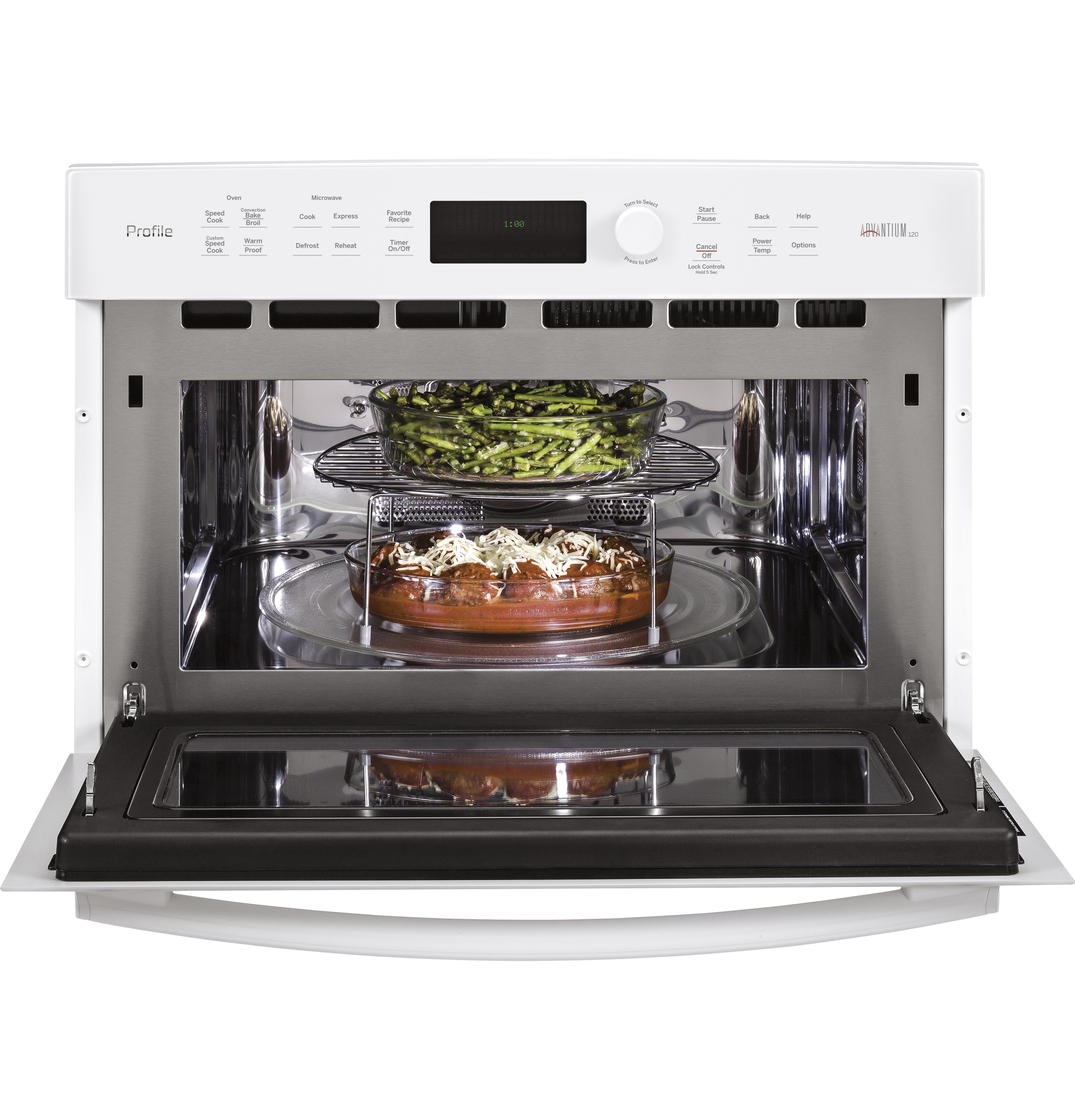 Series 27 in. Single Wall Oven Advantium Technology PSB9100DFWW