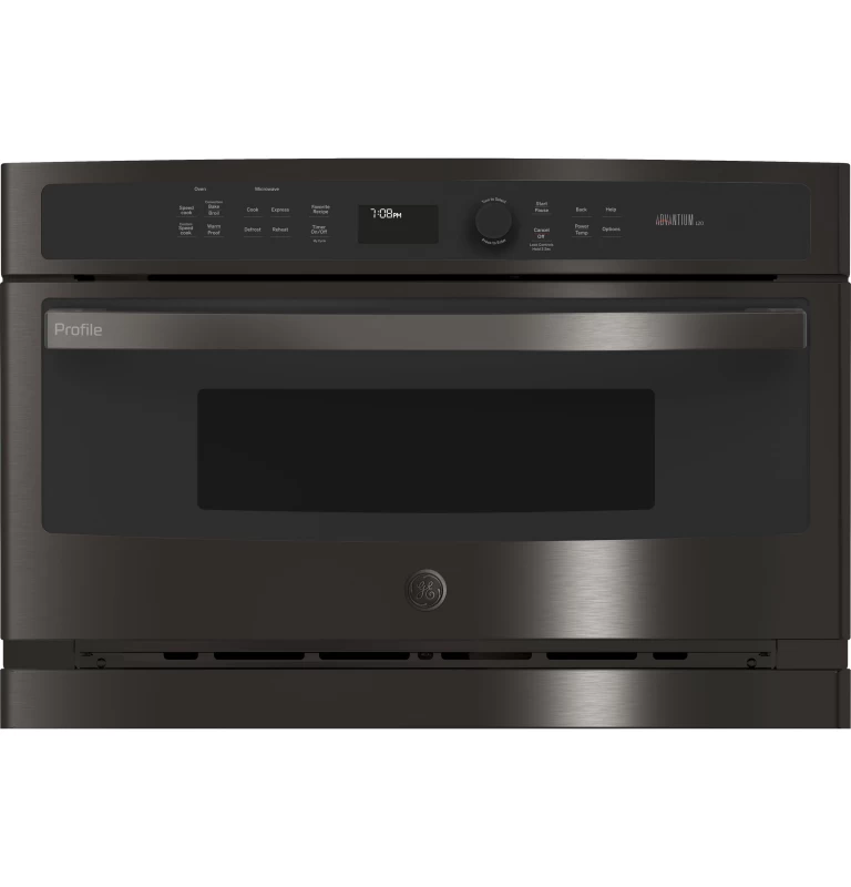 GE Profile 30 in. Single Wall Oven with Advantium Technology Black Stainless PSB9120BLTS Picture 1
