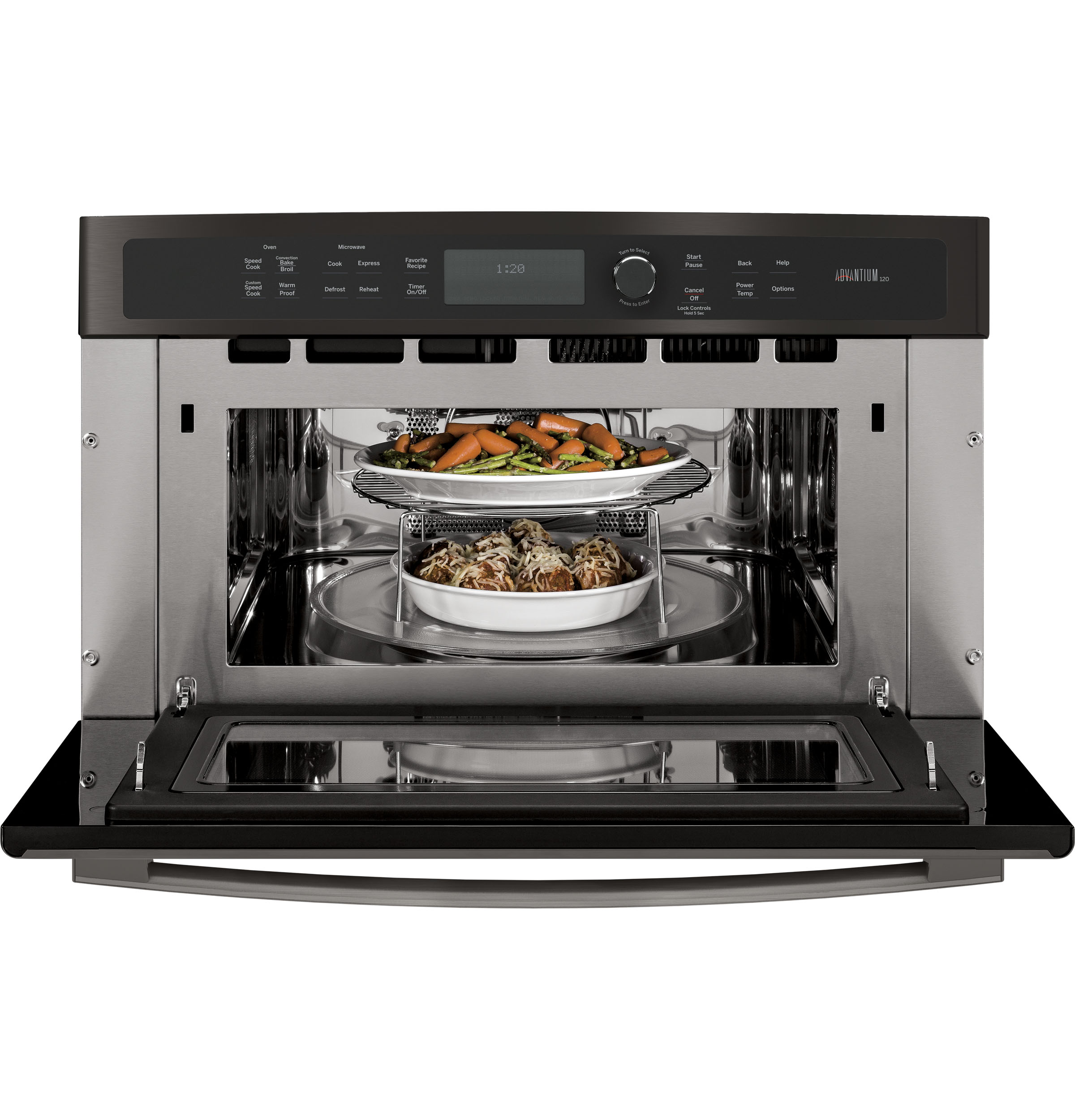 30 in. Single Wall Oven with Advantium Technology PSB9120BLTS